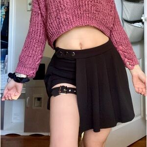 Fashion Nova Bad Reputation Pleated Mini Skort